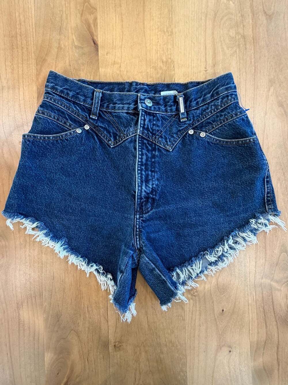 Vintage Rockies High Waisted Cut Off Denim Shorts Size 32/13